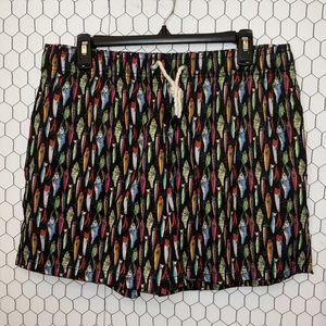 Two Left Feet Fishing Lure Swim Trunks